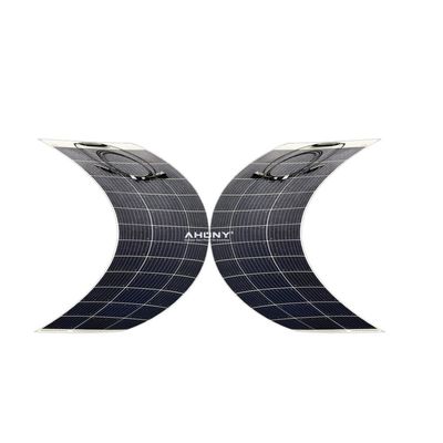 Bom preço. 100w HJT Cell Painel Solar Semi flexível Off Grid Para RVs Barcos Campers Telhado de tenda on-line
