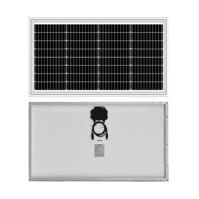 Bom preço. 60W 65w Mono Preto Branco Retrofolio de Vidro Painel Solar Pv Módulo Delgado Temperatura Extrema 20v Vmp Para 12v Bateria on-line