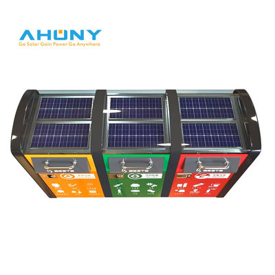 Bom preço. Pequeno tamanho painel solar flexível 7w 10w Carregamento personalizado para o exterior Smart Automático Lixeira Lixeira Lixeira Eco Bin on-line