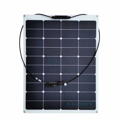 Bom preço. ETFE painel solar flexível de película fina painel solar semi-flexível 12v 75 Watt resistente à água fornecedor de painéis solares monocristalinos on-line