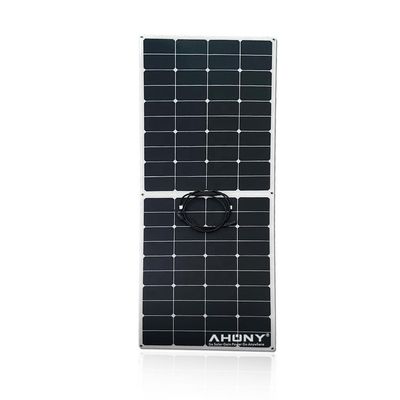 Painéis Semi Solares Flexíveis Tolerantes à Sombra 145w Painel Solar Mono de Meio Corte Para Barco de Vela Marinho RV