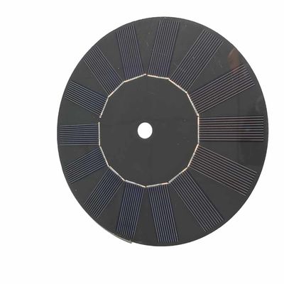 Bom preço. 2.1w 350mA 6V Painel Solar Redondo Personalizado Preto Pet de Fibra de Vidro Para Fonte Primavera on-line