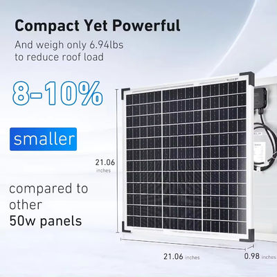 50w 60w painéis solares monocristalinos Pv célula solar quadro de prata vidro bificial transparente para vento forte clima nevoso severo