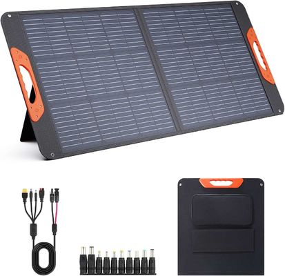Compacto painel solar portátil de 100W 100 Watt 20V carregador de painel solar dobrável monocristalino