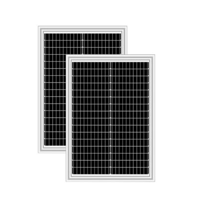 Padrão de ensaio de painéis solares de vidro de 50W 1000W/m2 de célula solar mono de grau A