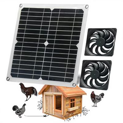 Bom preço. Painel Solar de Alta Eficiência 12W com Ventoinha para Galinheiro, Canil, Galpão Externo e Estufa on-line