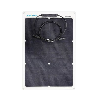 Bom preço. Painel Fotovoltaico ABC Célula HPBC Telhado Livre Congelador Cerca Painéis Solares 50W 12V Flexível on-line